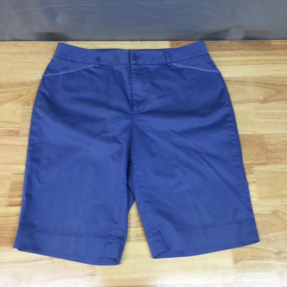Bobby Jones Womens Blue Cotton Stretch Golf Bermuda Shorts Size 6 RN 55075